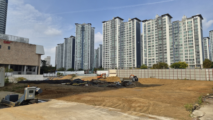 경기 화성시 '아크메르 동탄' 아파트 공사현장 전경