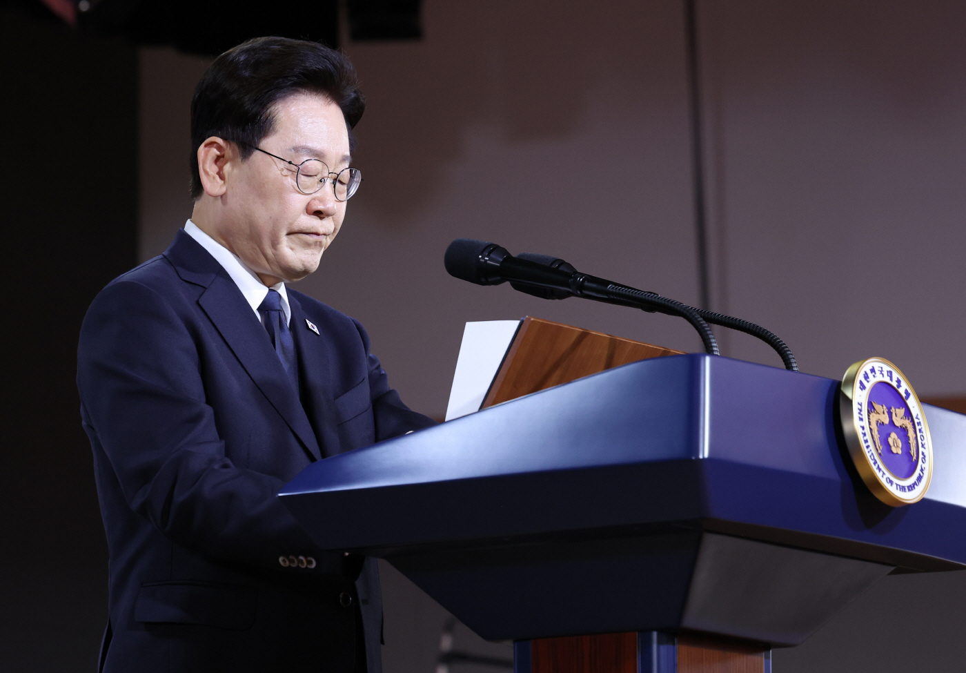 기념사 하는 이재명 대통령<YONHAP NO-4950>