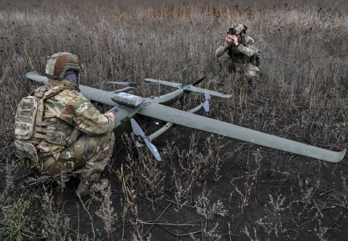 UKRAINE-CRISIS/DRONE-DONETSK REGION