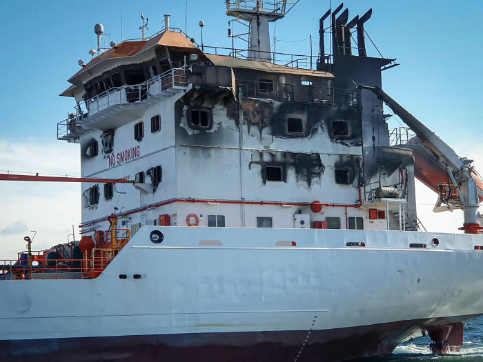 ROMANIA-FIRE-VESSEL