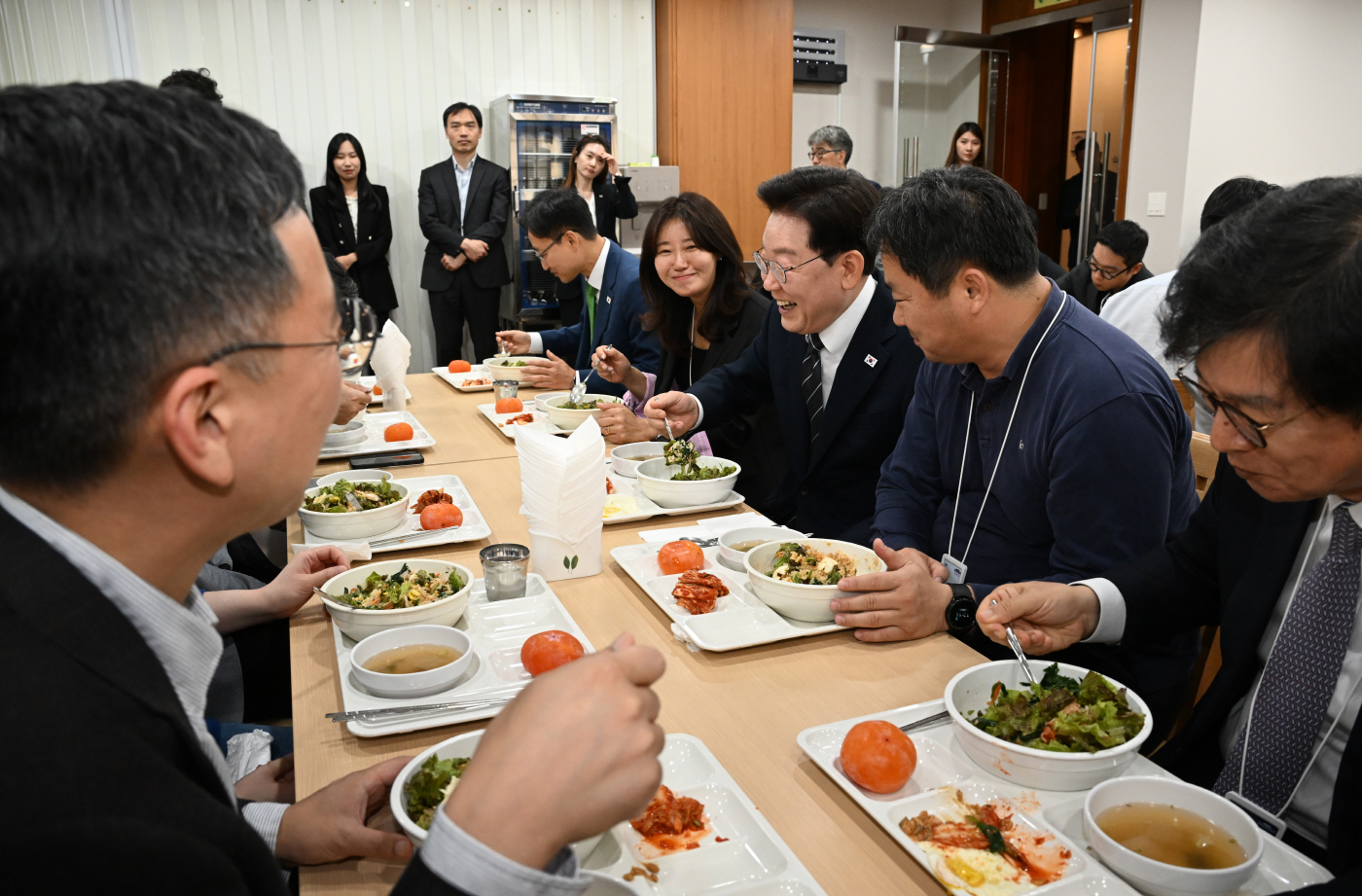 춘추관 찾은 이재명 대통령