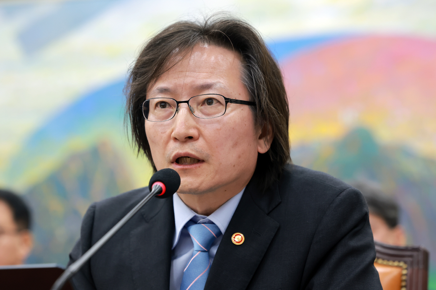 정무위 종합감사서 답변하는 주병기 공정거래위원장<YONHAP NO-4736>