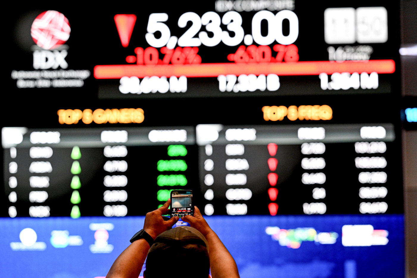 INDONESIA-JAKARTA-STOCK INDEX <YONHAP NO-6825> (XINHUA)