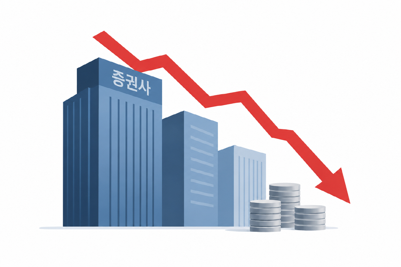 Declining Market Finance Illustration