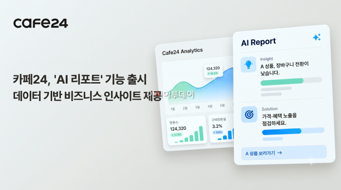 (이미지) 카페24, 'AI 리포트' 기능 출시…데이터 기반 비즈니스 인사이트 제공