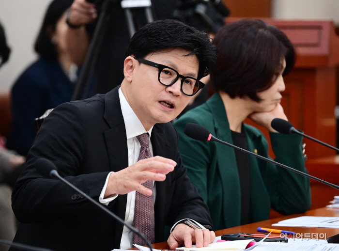 [포토] [2026 국감] 한동훈 의원 '국회 외통위 종합감사 발언'
