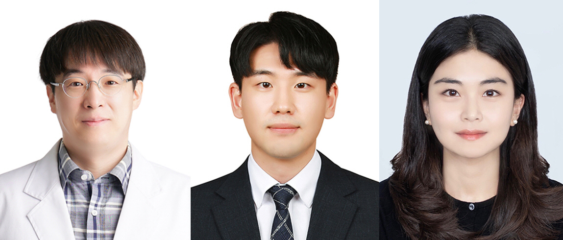 (좌측부터)고려대학교 구로병원 신경과 강성훈 교수, 신재민 전공의, 박유정 연구원
