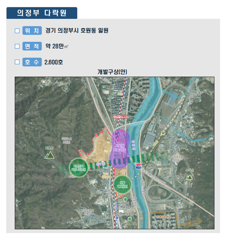 의정부다락원 위치도