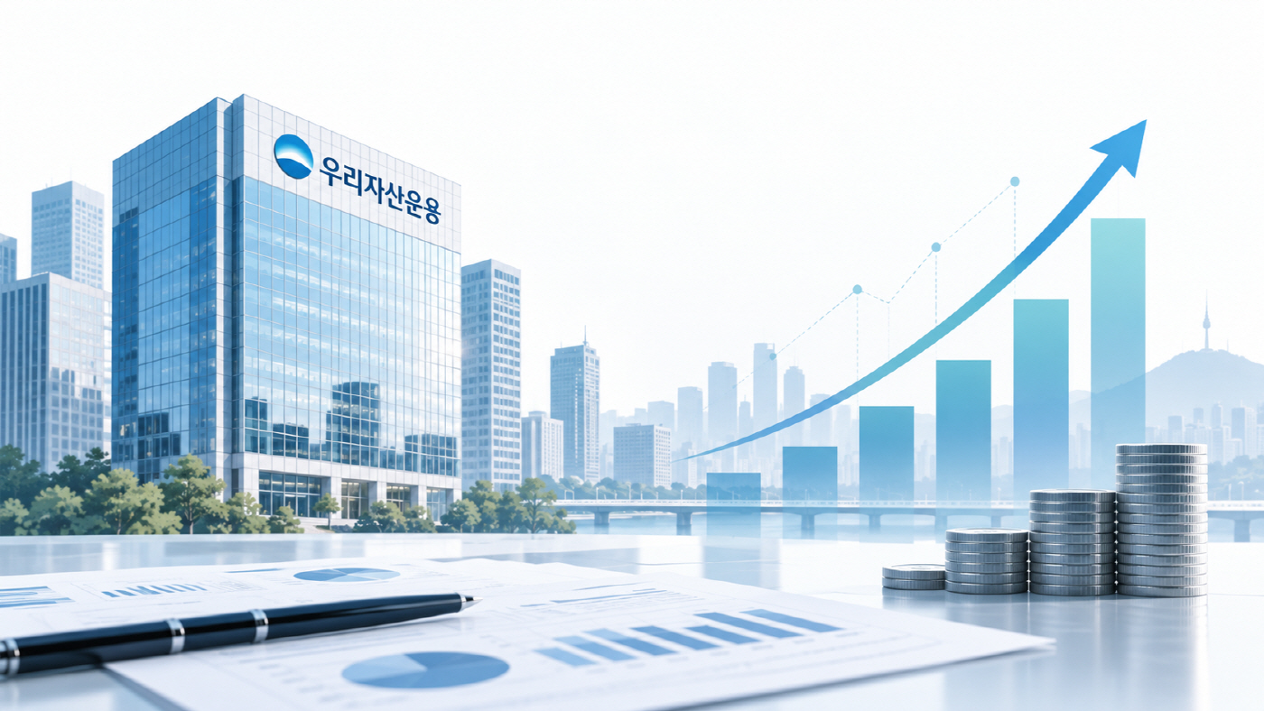Blue Financial Growth Cityscape