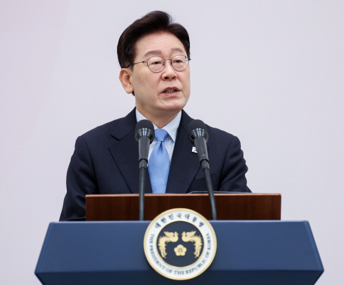 이재명 대통령, 기초단체장 초청 오찬간담회 인사말<YONHAP NO-3792>