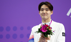  김우민, 남자 자유형 1500m서 은메달 수확