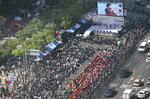 경찰 “노동절 대회 안정적 마무리…경찰력 74% 감축해..