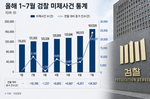 한 달 새  2.4만건 급증…검찰청 폐지 앞두고 수사 마..