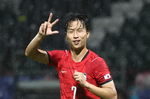 엄지성 골!골!골!…AG 韓 남자축구, 카타르에 4-1..