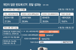 반도체 ETF 월 최대 30%수익…개미는 ‘AI 소부장’..