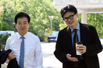 [포토]한동훈 의원과 다정하게(?) 산책하는 정동영 장관